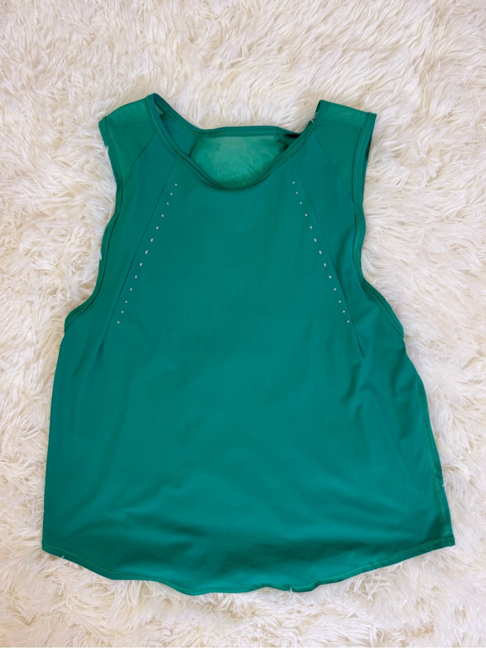 lululemon athletica Emerald Green Sleeveless Athletic Tank